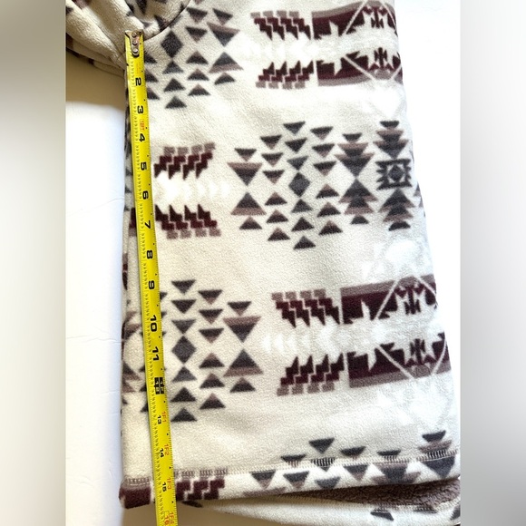 Avalanche Cozy Sweater | Gray and Brown Patterned | Sz Large | Cowl Neck - Picture 7 of 7